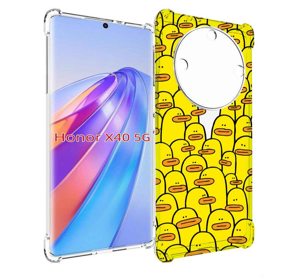 

Чехол MyPads белый среди желтых для Honor X40, Прозрачный, Tocco