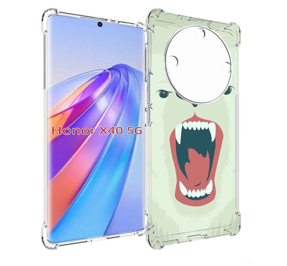 

Чехол MyPads белый-медведь для Honor X40, Прозрачный, Tocco