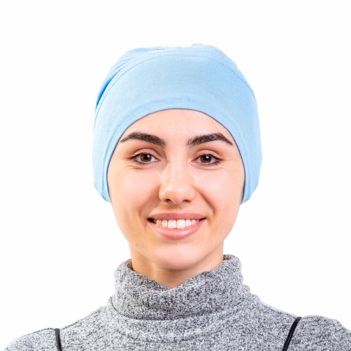 фото Шапочка под платок или хиджаб asiyah ay-cap1-01 голубой, размер 58 см