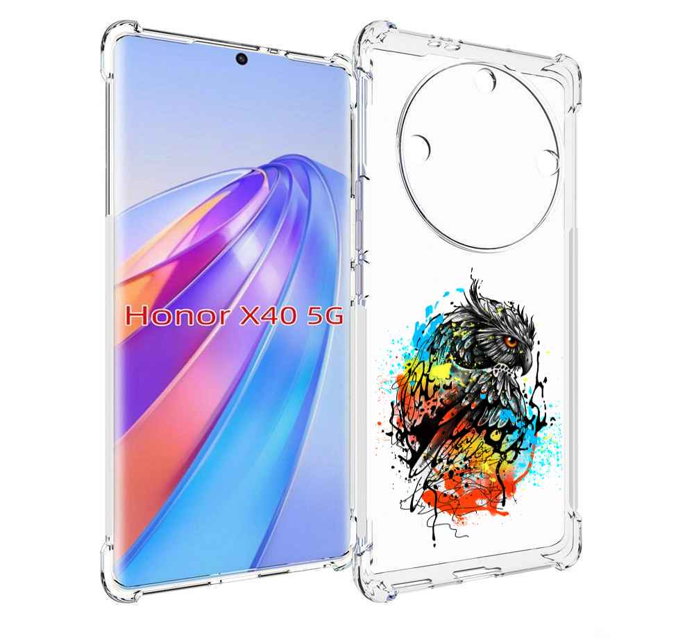 

Чехол MyPads Творческая сова для Honor X40, Прозрачный, Tocco
