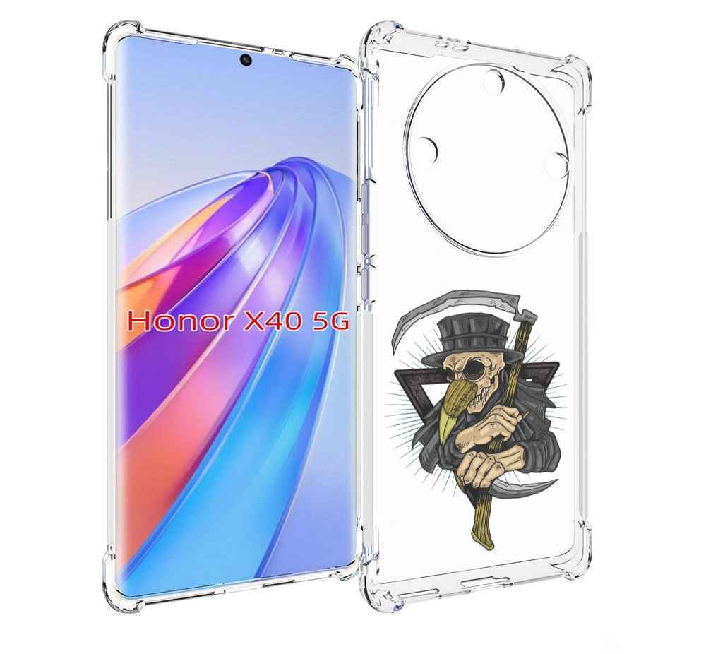 

Чехол MyPads борец-с-чумой для Honor X40, Прозрачный, Tocco
