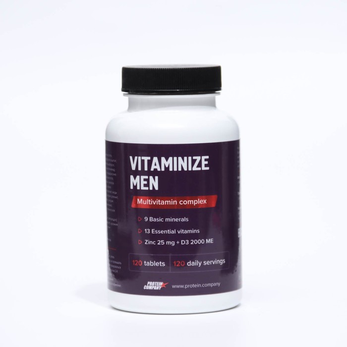 Купить Мультивитамины мужские СимплиВит, Vitaminize Men, 120 таблеток, NoBrand