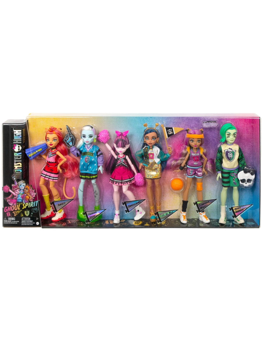 Набор кукол Monster High Коллекционный Ghoul Spirit, 6 шт игровой набор mattel spirit комната лаки gxf54