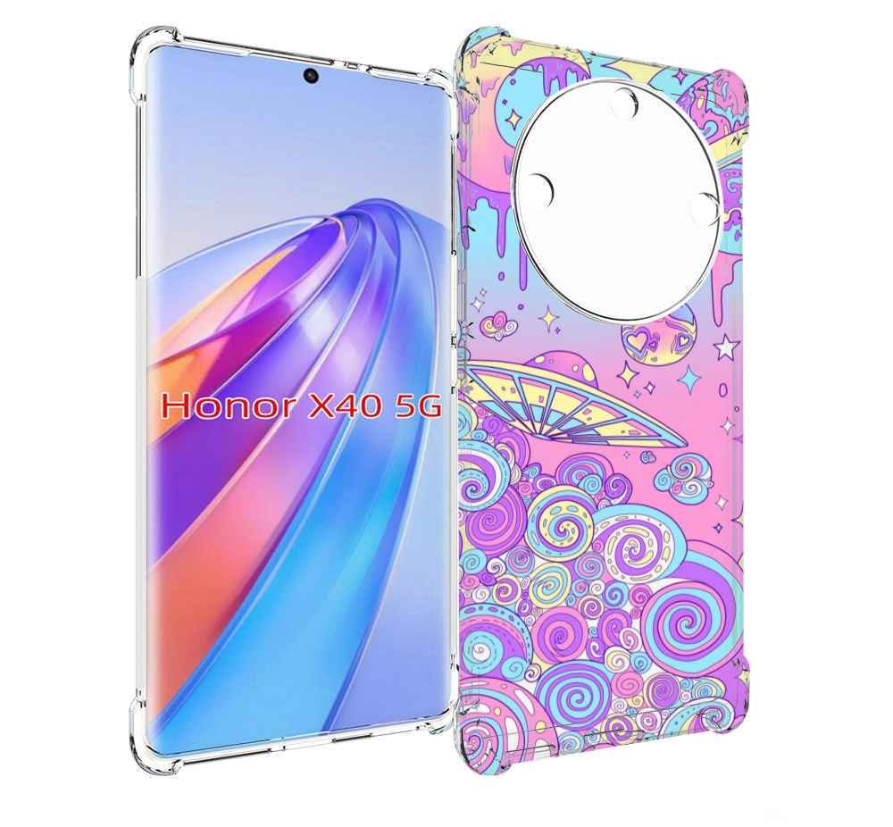 

Чехол MyPads ванильные планеты для Honor X40, Прозрачный, Tocco