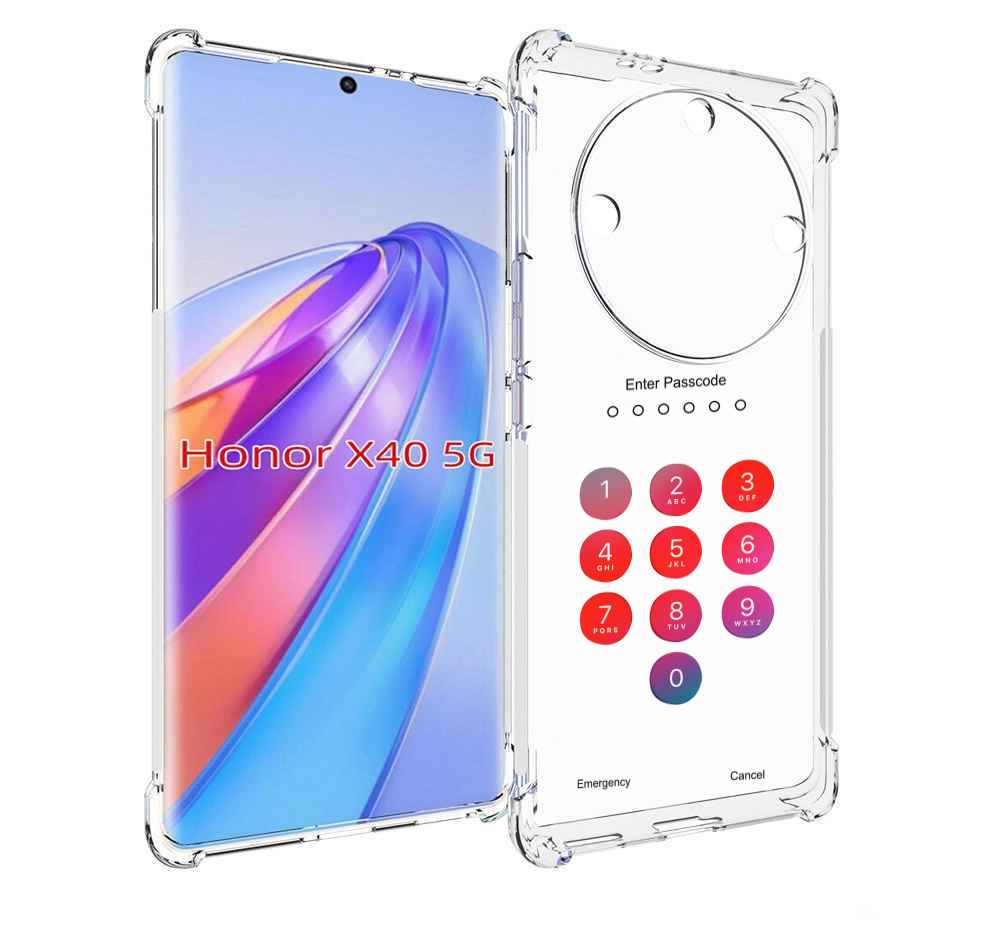 

Чехол MyPads введите-пароль для Honor X40, Прозрачный, Tocco