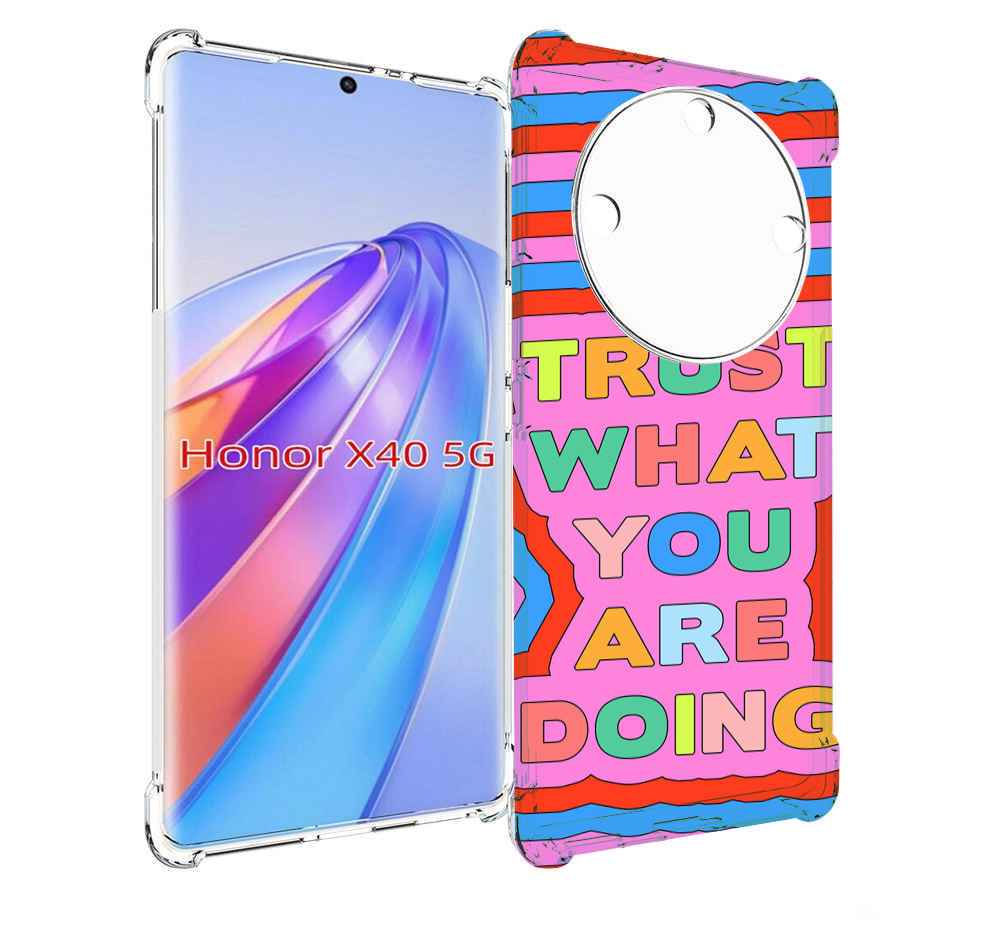 

Чехол MyPads верь-в-то-что-ты-делаешь для Honor X40, Прозрачный, Tocco