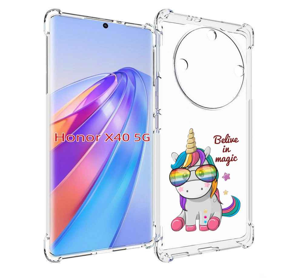 

Чехол MyPads верю-в-магию детский для Honor X40, Прозрачный, Tocco