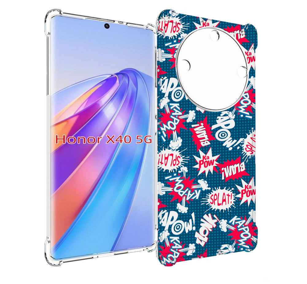 

Чехол MyPads взрывной-принт для Honor X40, Прозрачный, Tocco