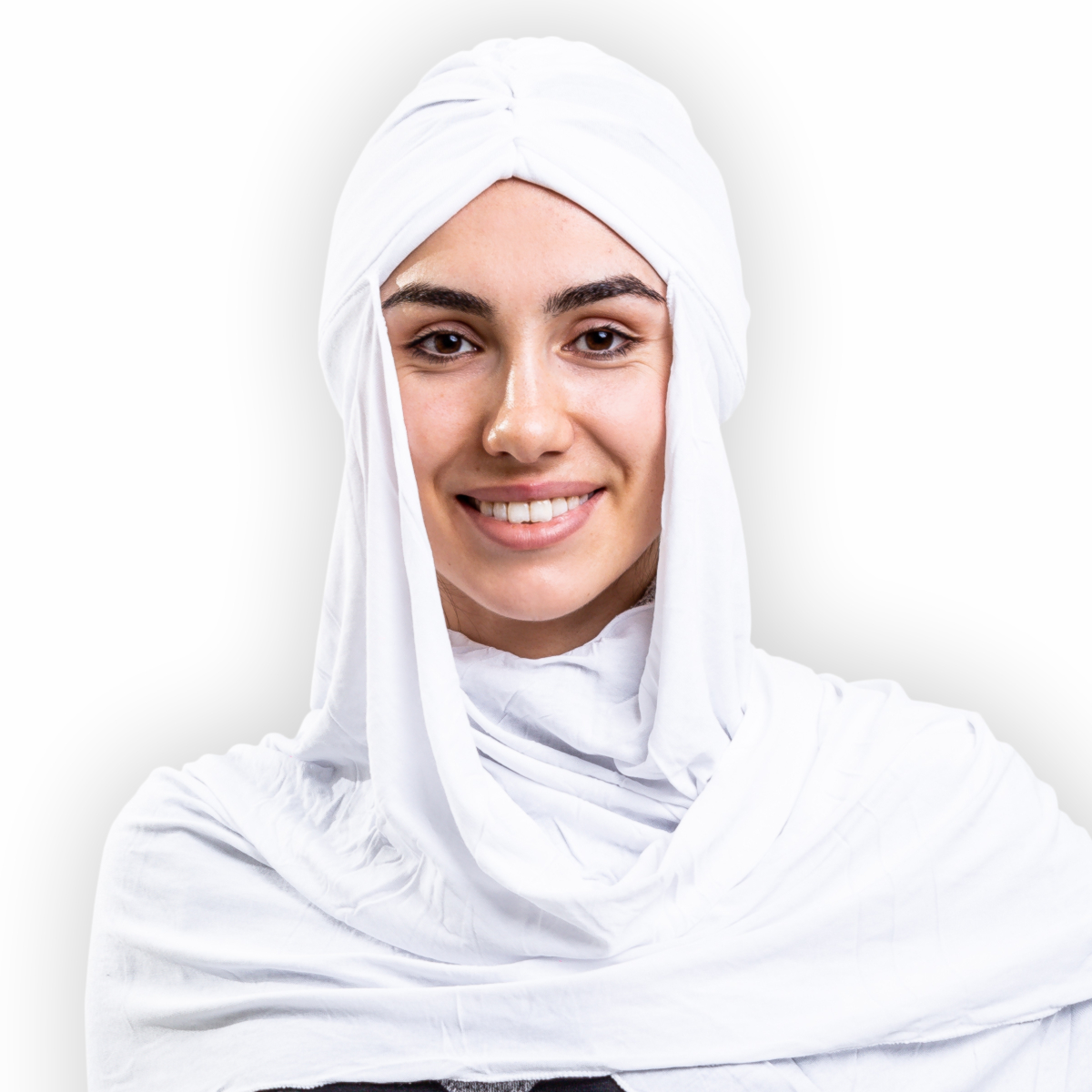 Хиджаб женский Asiyah AY-HJB2-01 белый р. 170x60
