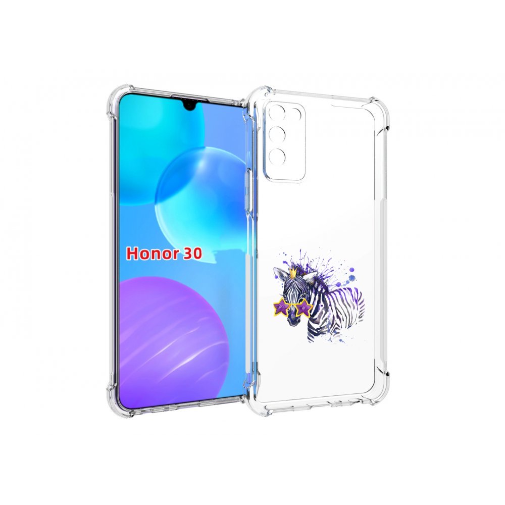 

Чехол MyPads акварельная зебра для Huawei Honor 30 Lite, Tocco