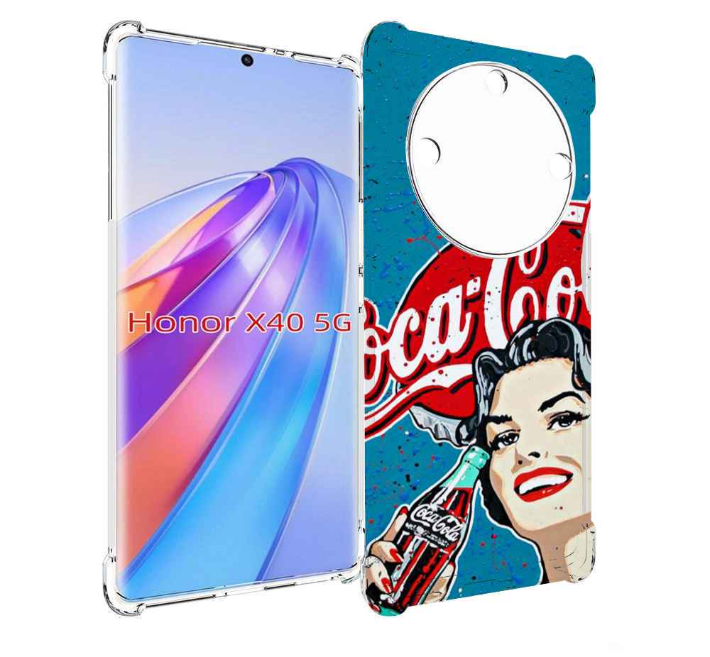 

Чехол MyPads вкусная кола картинка для Honor X40, Прозрачный, Tocco