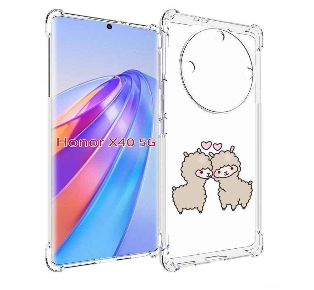 

Чехол MyPads влюбленные-барашки для Honor X40, Прозрачный, Tocco