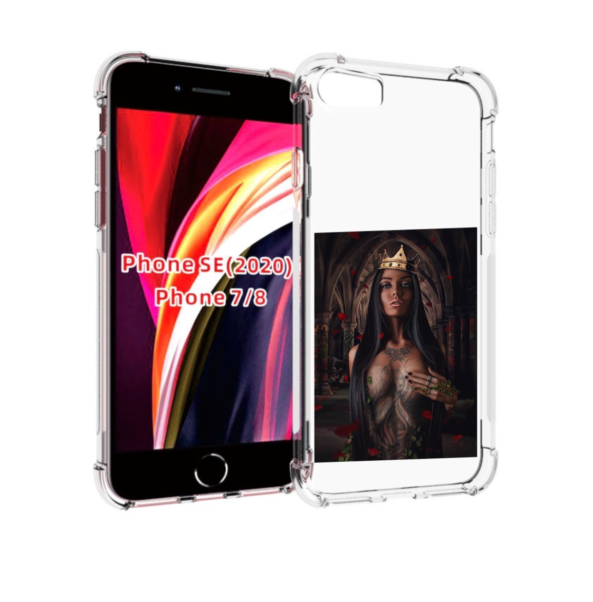 

Чехол MyPads багровый-пик для iPhone 7 4.7 / iPhone 8 / iPhone SE 2 (2020), Прозрачный, Tocco