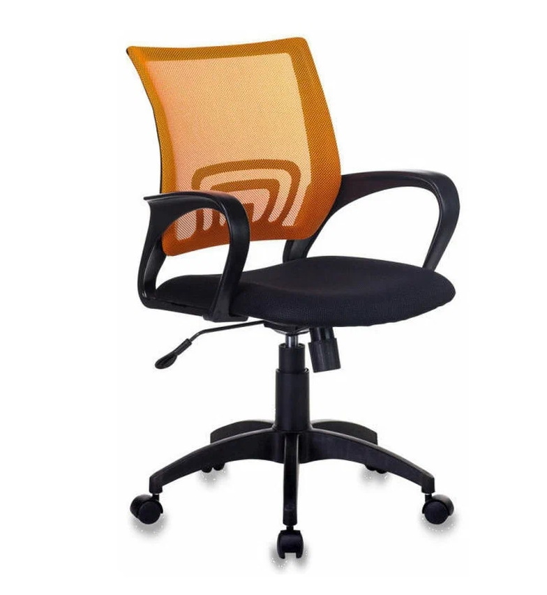 Офисное кресло Экспресс офис KC-1 Сиденье ткань TW-11 (черная)/Сетка TW-38-3 (оранжевая)