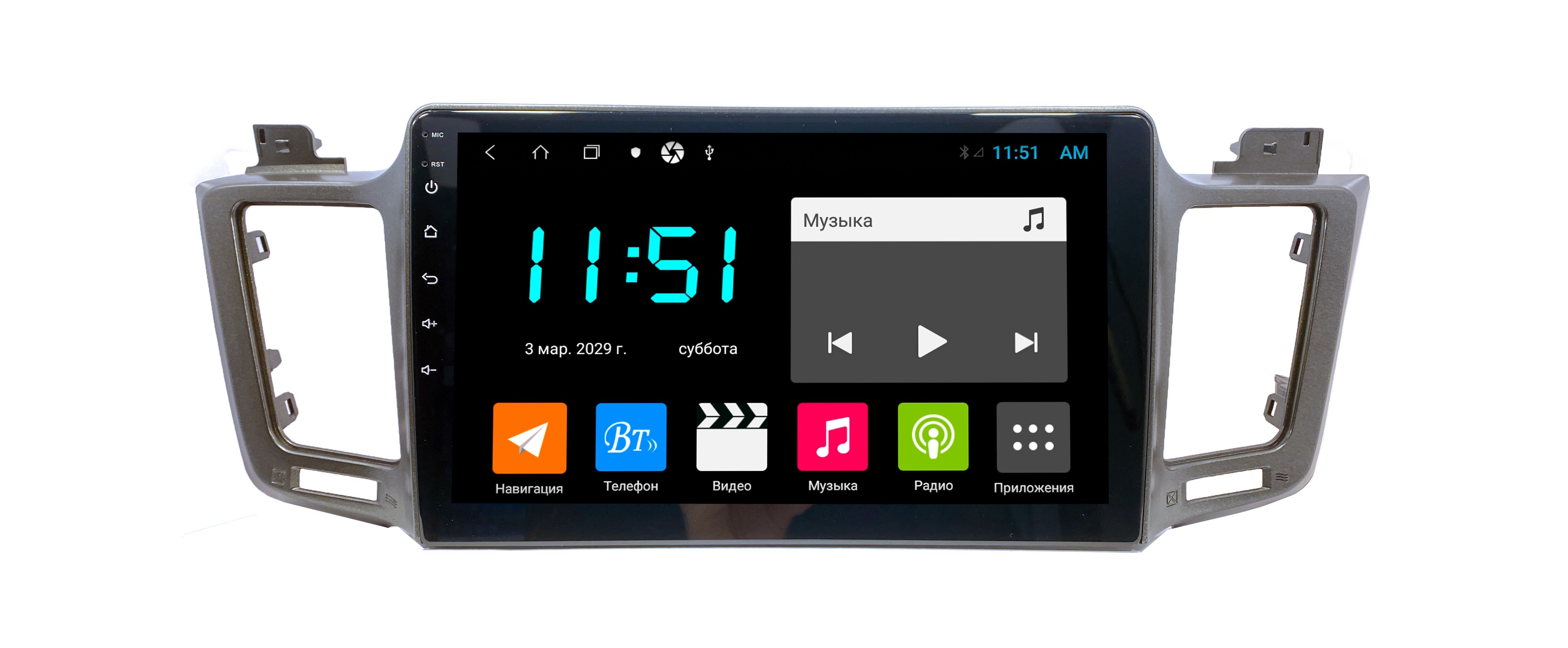 Штатная автомагнитола Zenith Toyota RAV4 2013-2019 Android 12 464GB Мультируль ШГУ 3163100₽