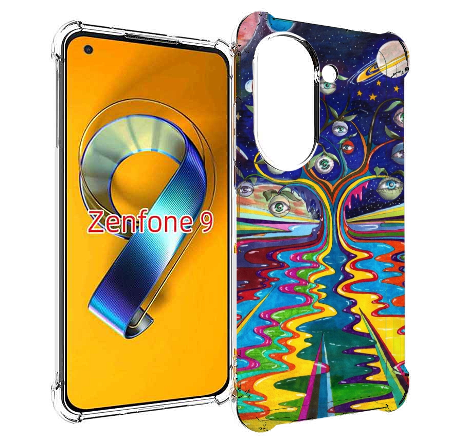 

Чехол MyPads дерево с глазами акварель для Asus Zenfone 9 (AI2202), Прозрачный, Tocco