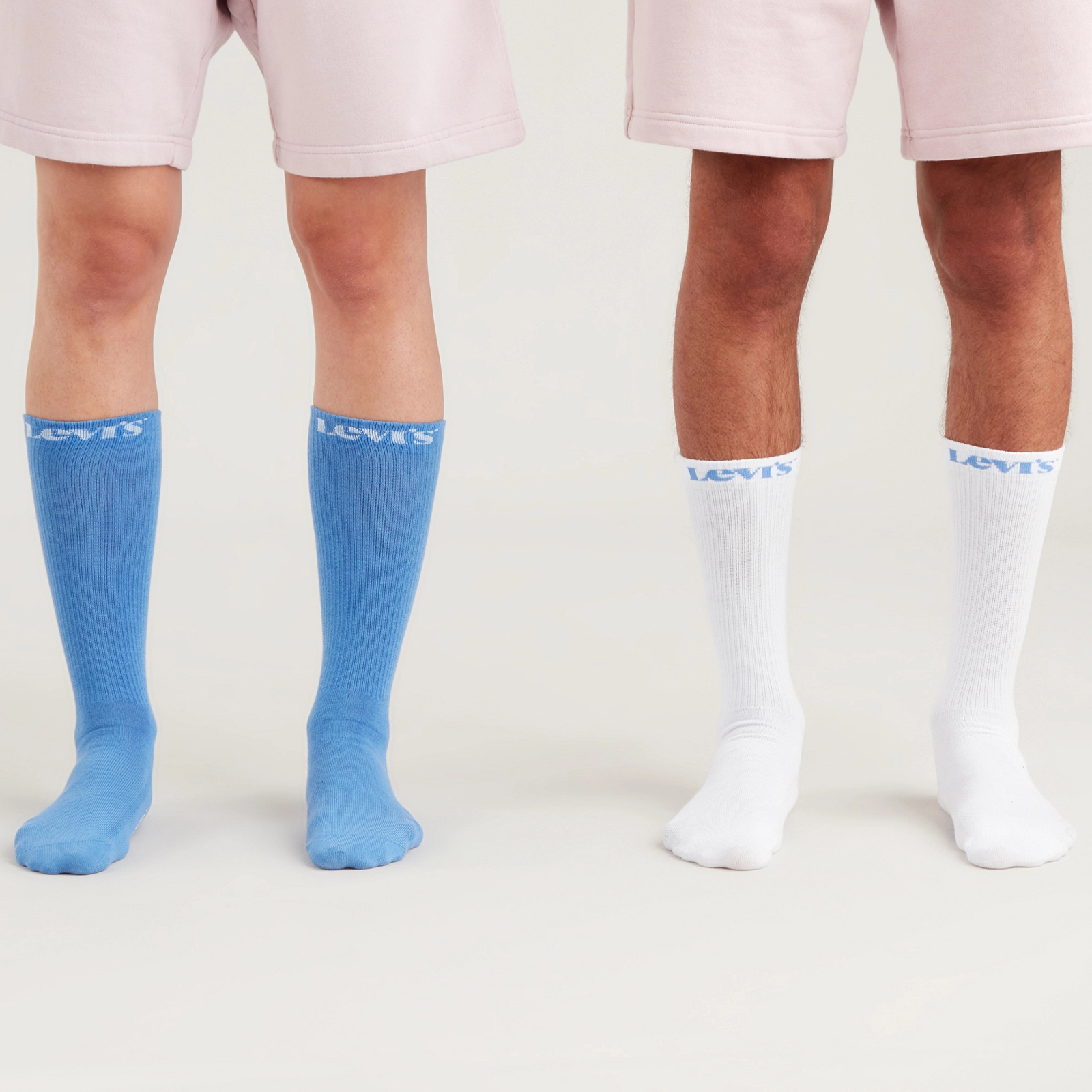 фото Носки унисекс levi's reg cut sport happy face 2p socks разноцветные 42-46