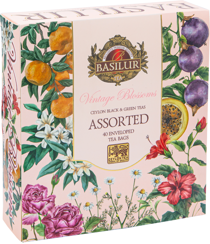 

Чай Basilur Винтажные цветы АССОРТИ 40 саше