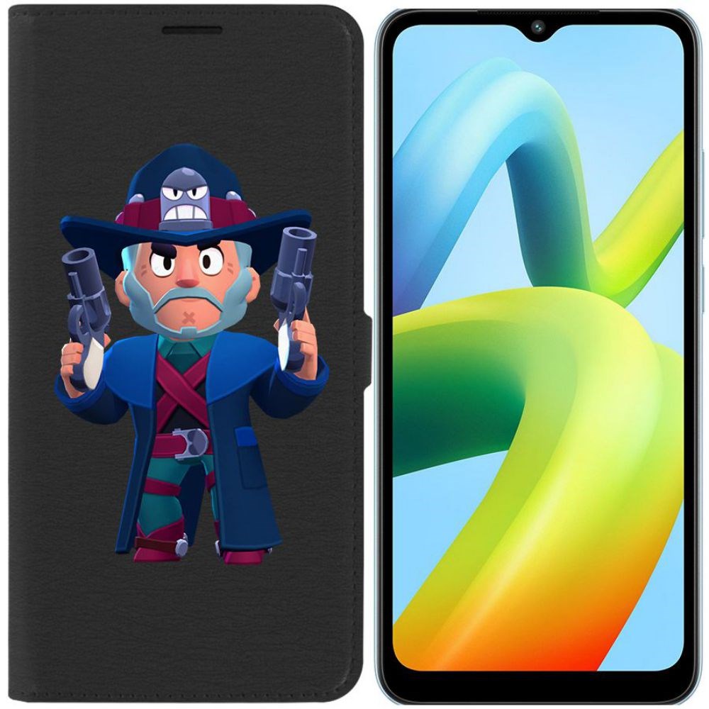 

Чехол-книжка Eco Book для Xiaomi Redmi A1+ Brawl Stars-Стрелок Кольт
