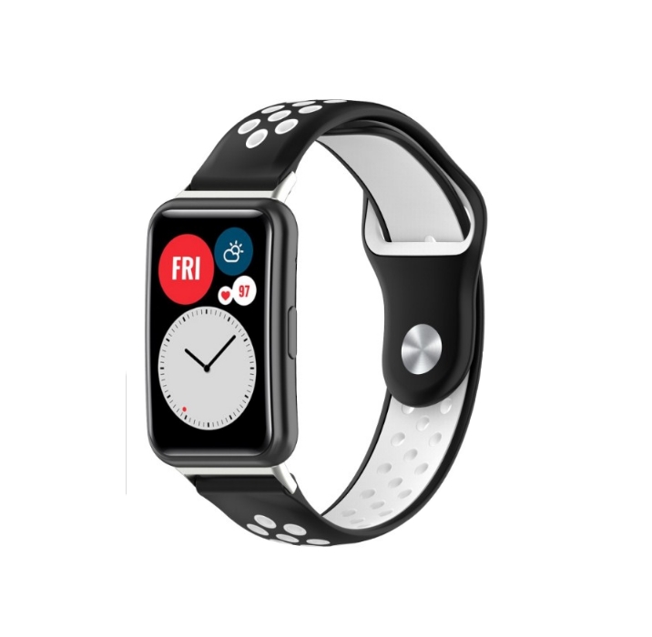 

Ремешок унисекс MyPads Watch Fit (2021) черно-белый, Черный, Watch Fit (2021)
