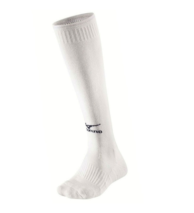 фото Носки унисекс mizuno comfort volley socks long белые 44-46