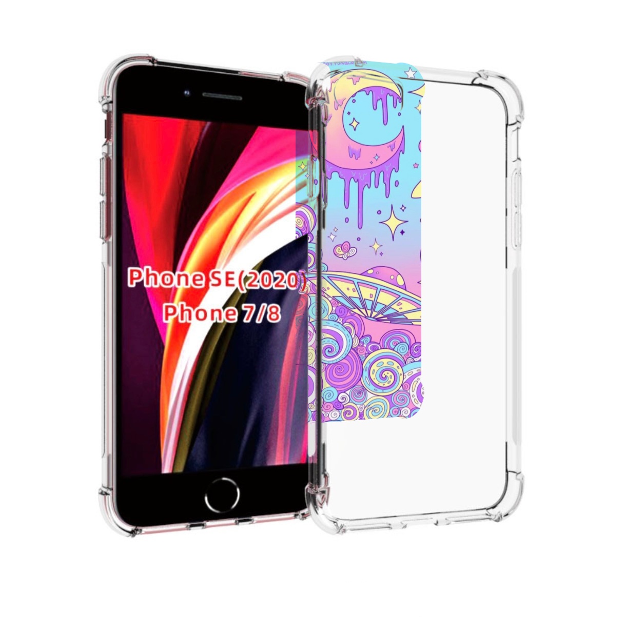 

Чехол MyPads ванильные планеты для iPhone 7 4.7 / iPhone 8 / iPhone SE 2 (2020), Прозрачный, Tocco