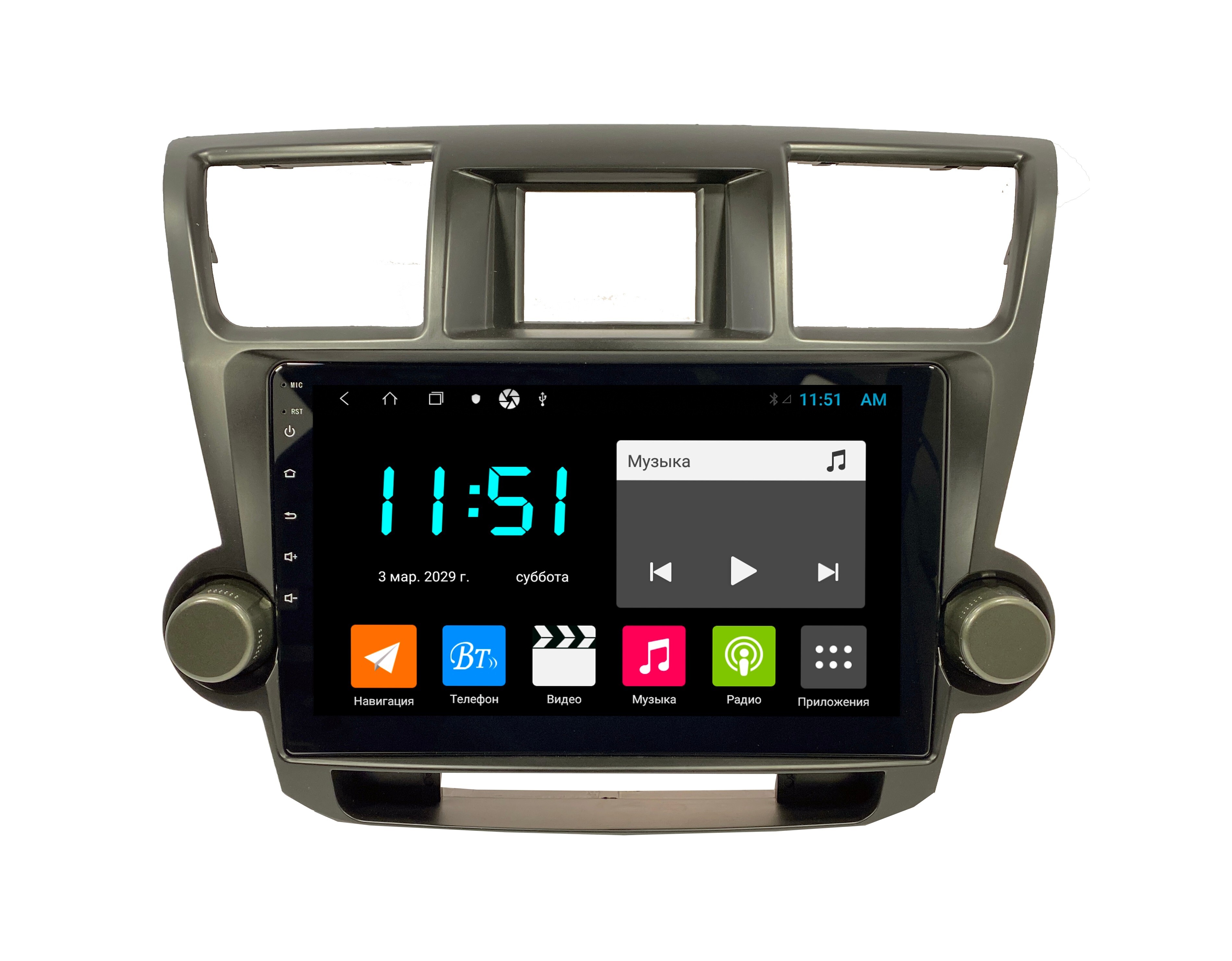 Штатная автомагнитола Zenith Toyota Highlander 2008-2014 Android 12 464GB Мультируль 3035500₽