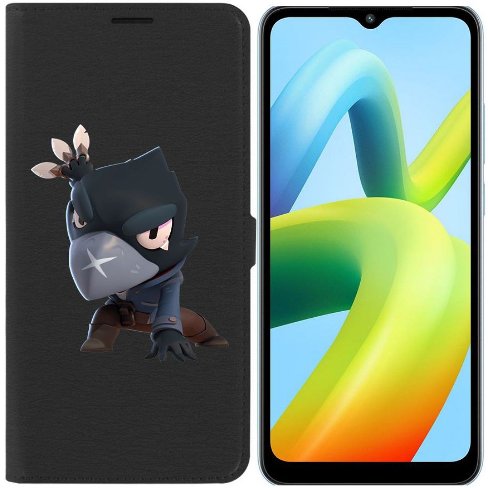 

Чехол-книжка Eco Book для Xiaomi Redmi A1+ Brawl Stars-Ворон