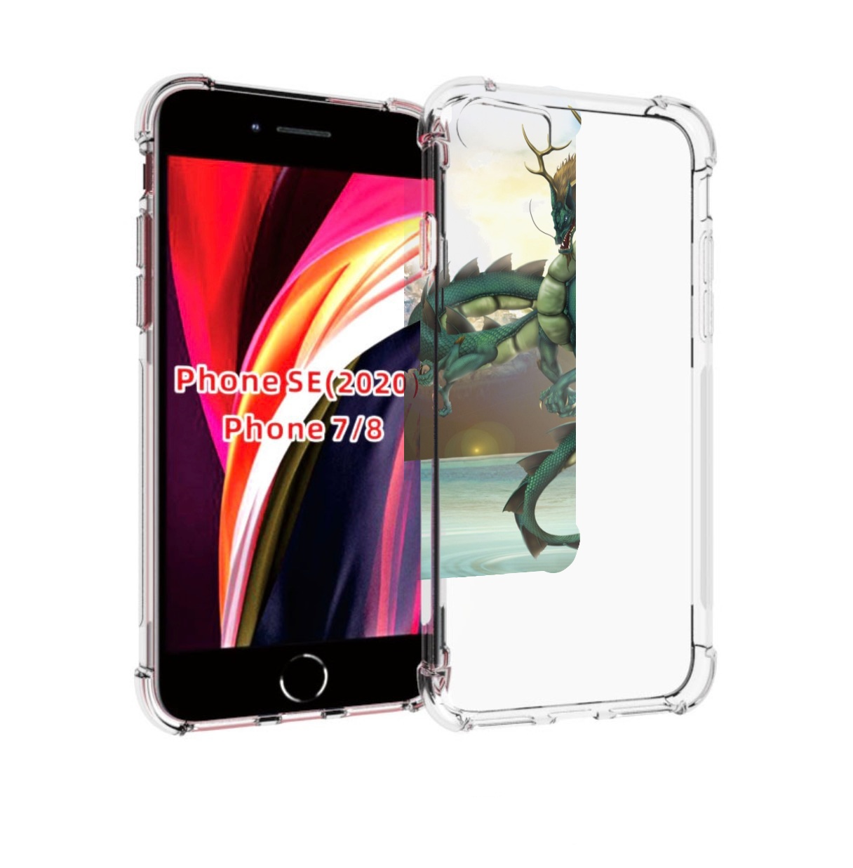 

Чехол MyPads водяной-дракон для iPhone 7 4.7 / iPhone 8 / iPhone SE 2 (2020), Прозрачный, Tocco