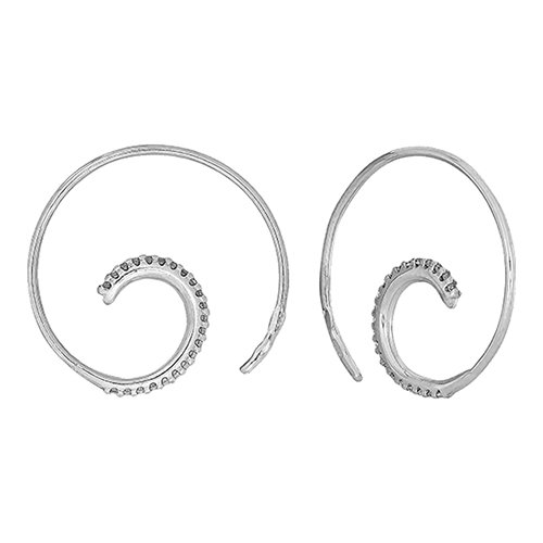 

Серьги из серебра ЯХОНТ Ювелирный 216480, фианит, 216480