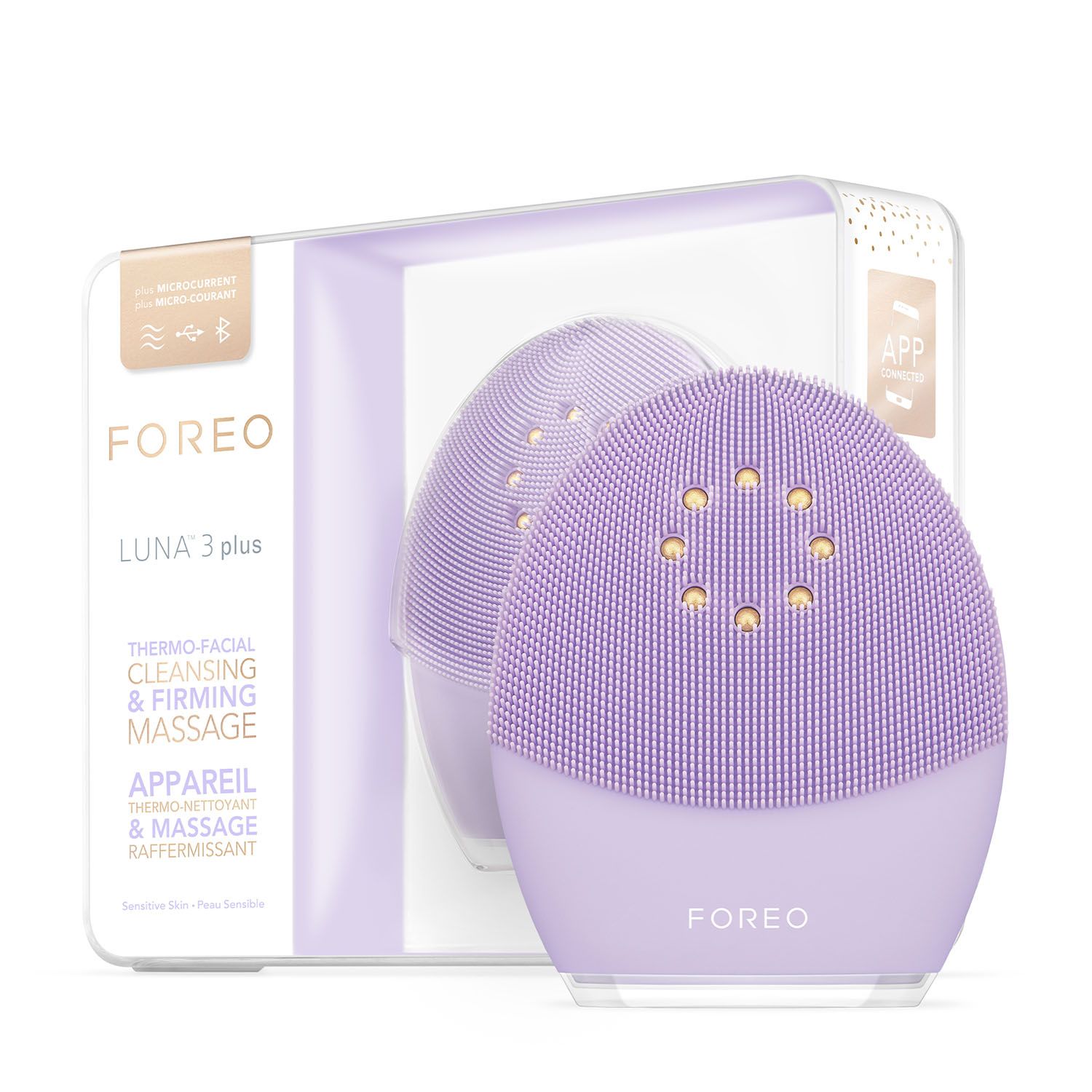 

Щетка для лица Foreo Luna 3 plus для чувствительной кожи, Фиолетовый, LUNA 3 plus