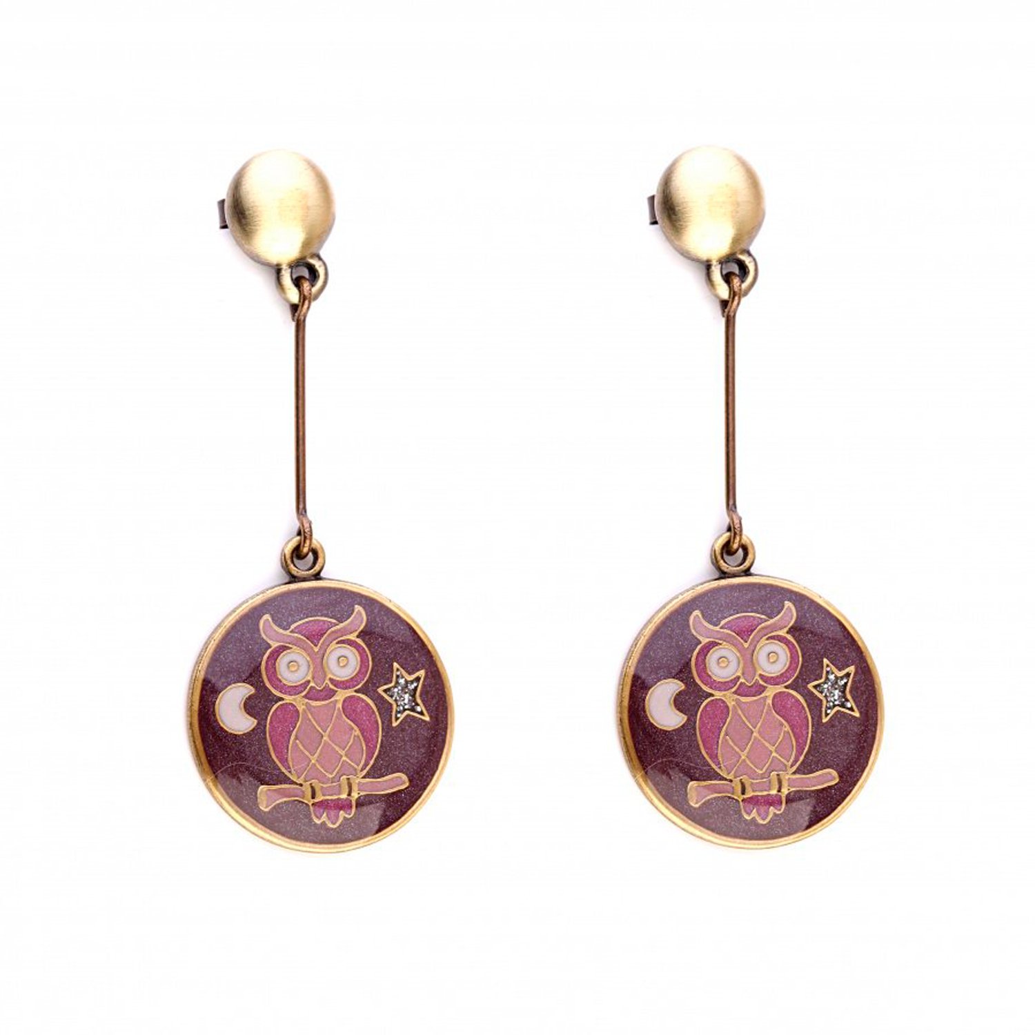 

Серьги из бижутерного сплава/бронзы с эмалью Clara Bijoux A35533.13.TC V