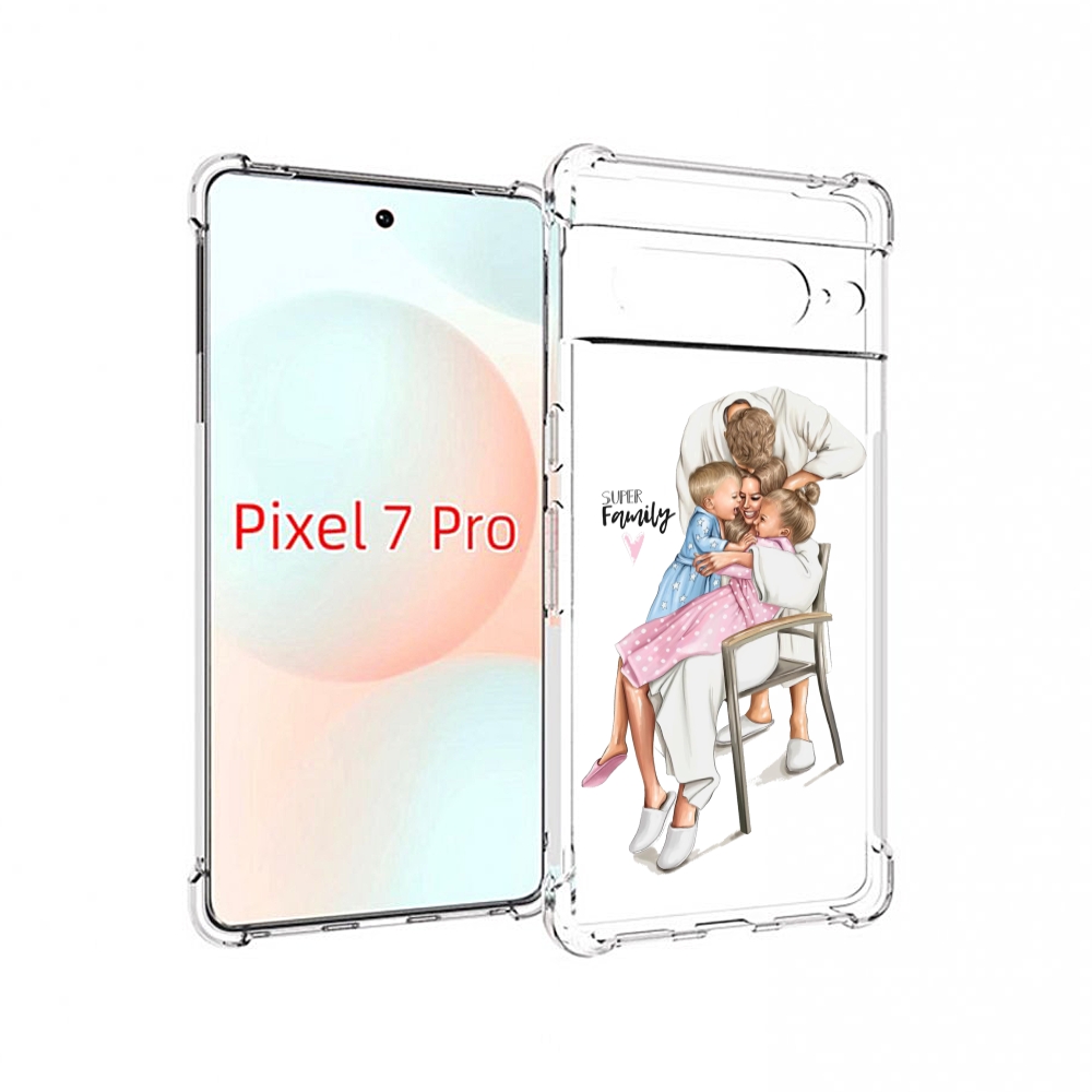 

Чехол Mypads Super-Family Для Google Pixel 7 Pro, Прозрачный, Tocco