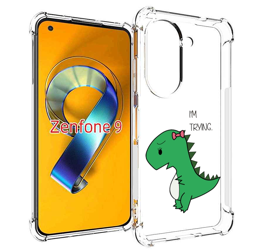 

Чехол MyPads динозаврик-девочка для Asus Zenfone 9 (AI2202), Прозрачный, Tocco