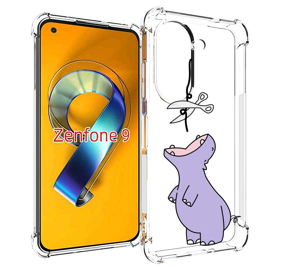 

Чехол MyPads динозаврик-фиолетовый для Asus Zenfone 9 (AI2202), Прозрачный, Tocco