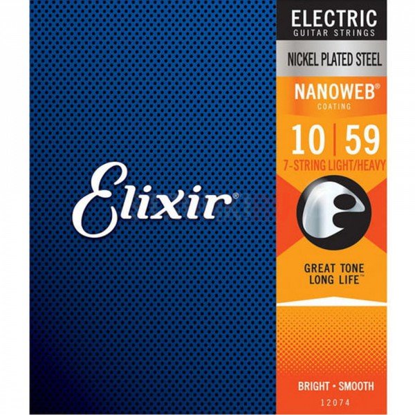 фото Струны для 7-струнной электрогитары elixiir nanoweb 12074 10-59 elixir