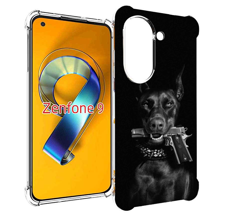

Чехол MyPads доберман мужской для Asus Zenfone 9 (AI2202), Прозрачный, Tocco