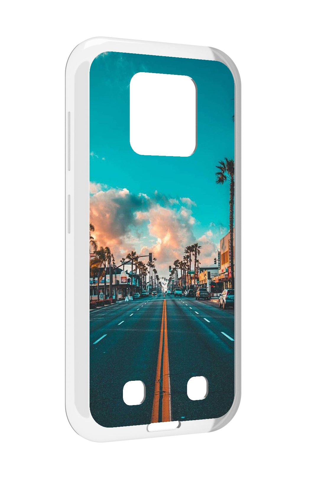 

Чехол MyPads дорога-в-лос-анджелес для Oukitel WP18, Прозрачный, Tocco