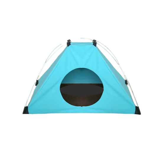 Домик - лежанка для кошек ZooWell Home палатка, голубой