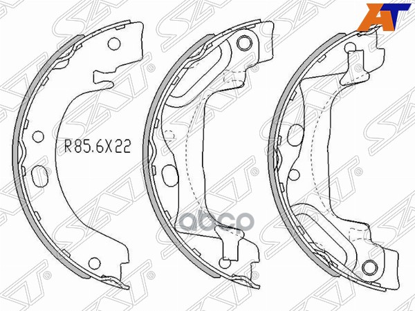 

Колодки ручного тормоза TOYOTA COROLLA ZZE121 01-07 LHD SAT