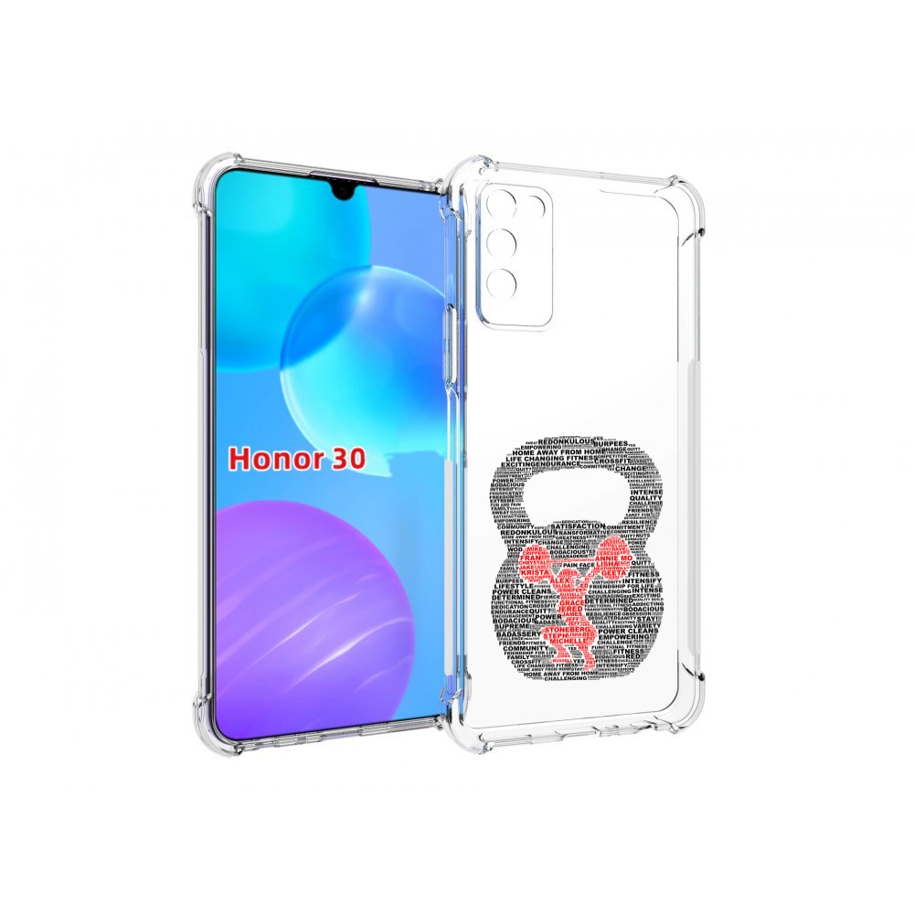 

Чехол MyPads бодибилдинг гиря из слов для Huawei Honor 30 Lite, Tocco