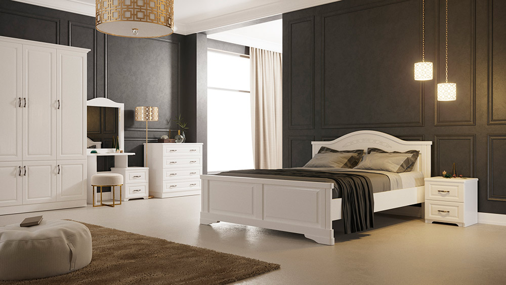 

Дримлайн Эдем 1 ясень-белый с золотой патиной 200х200