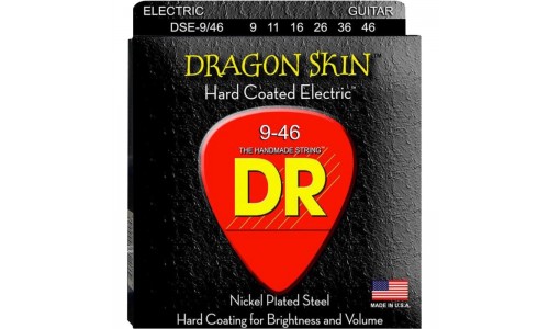 фото Струны для электрогитары dr strings dr dse-9/46 dragon skin 9-46