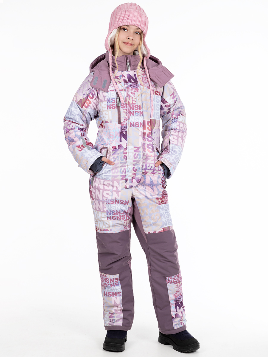 

Комбинезон детский NIKASTYLE 8з2824, бежевый/орхидея, 164, Бежевый;фиолетовый, 8з2824