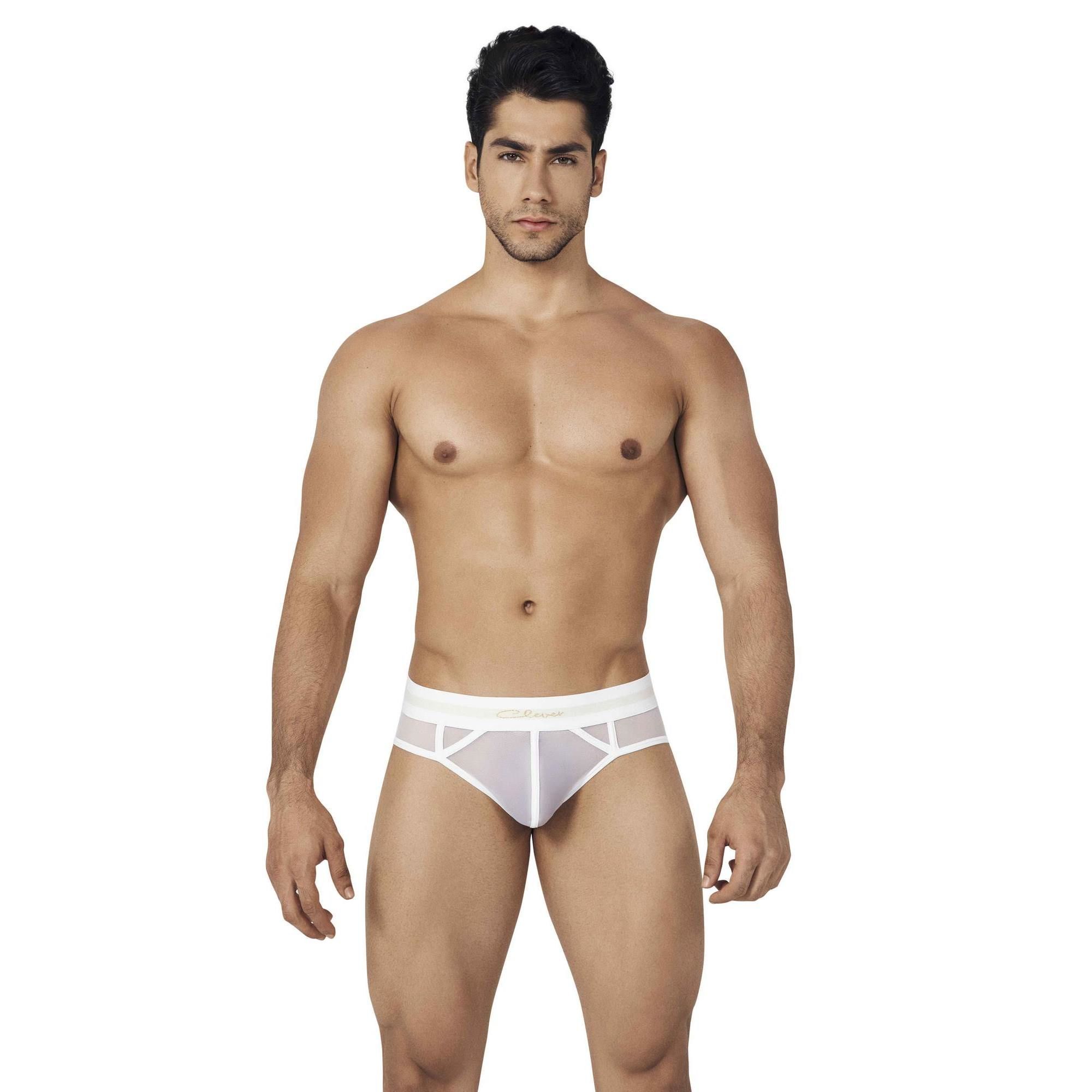 

Мужские брифы белые прозрачные Clever MYSELF BRIEF 026001 l, 0260