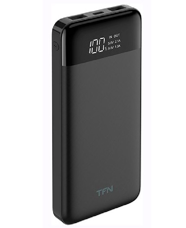 

Внешний аккумулятор TFN Slim Duo LCD PD 10000 мАч Black (PB-232-BK), Slim Duo LCD PD 10000 мАч черный (PB-232-BK)