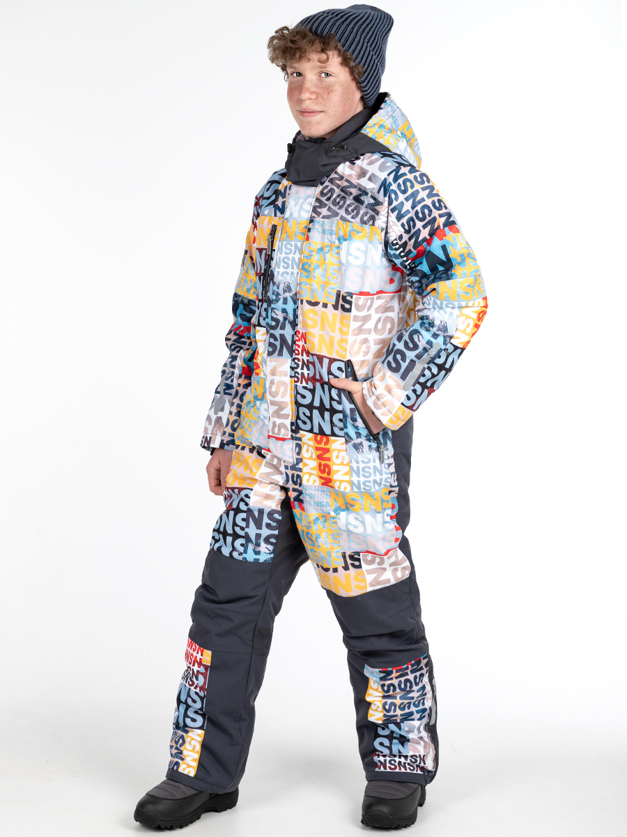 

Комбинезон детский NIKASTYLE 8з2924, горчица/графит, 164, Желтый;серый, 8з2924