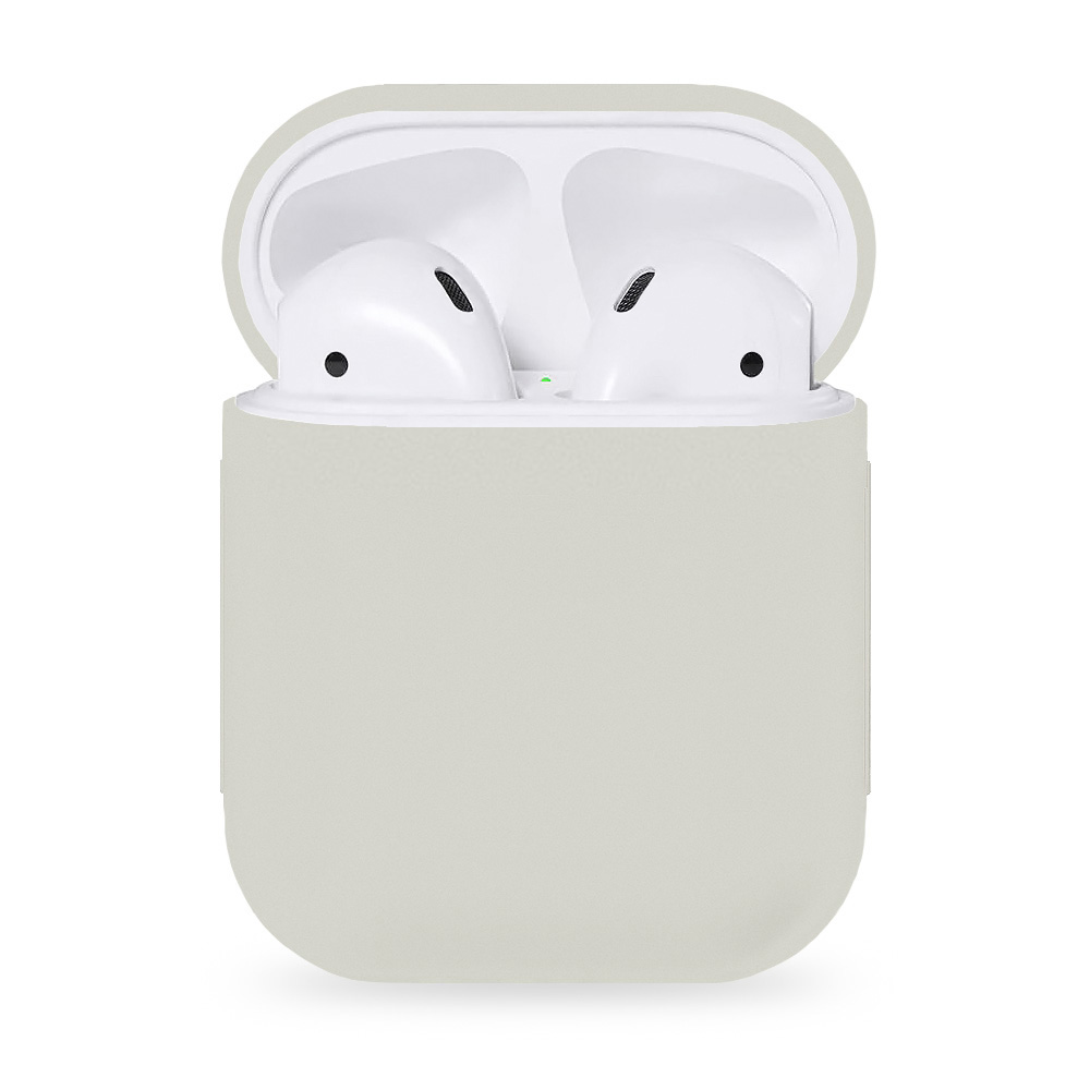 фото Чехол case-house для airpods 1/2 светло-серый