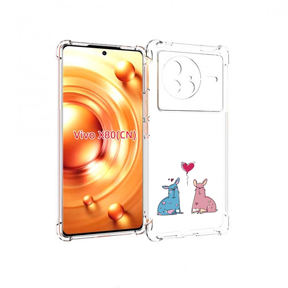 

Чехол Mypads Лама Любовь Для Vivo X80, Прозрачный, Tocco