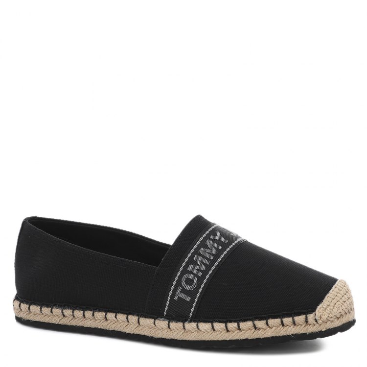 фото Мужские эспадрильи tommy jeans tommy jeans seasonal espadrille em0em00675 цв. черный 45 eu